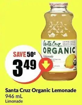 FreshCo Santa Cruz Organic Lemonade offer