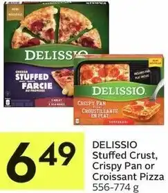 IGA Delissio Stuffed Crust, Crispy Pan or Croissant Pizza 556-774g offer