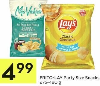 IGA Frito-Lay Party Size Snacks 275-480g offer