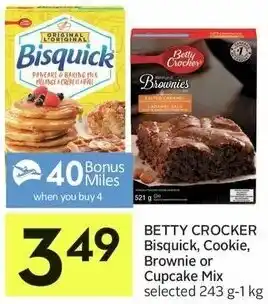 IGA Betty Crocker Bisquick, Cookie, Brownie or Cupcake Mix 243g-1kg offer
