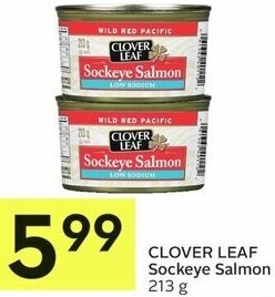 IGA Clover Leaf Sockeye Salmon 213g offer