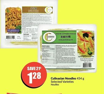 FreshCo Culinasian Noodles offer