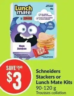 FreshCo Schneiders Stackers or Lunch Mate Kits 90-120g offer