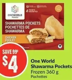 FreshCo One World Shawarma Pockets 360g offer