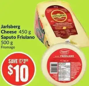 FreshCo Jarlsberg Cheese 450g/ Saputo Friulano 500g offer