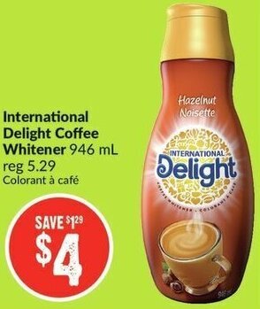 FreshCo International Delight Coffee Whitener 946ml offer