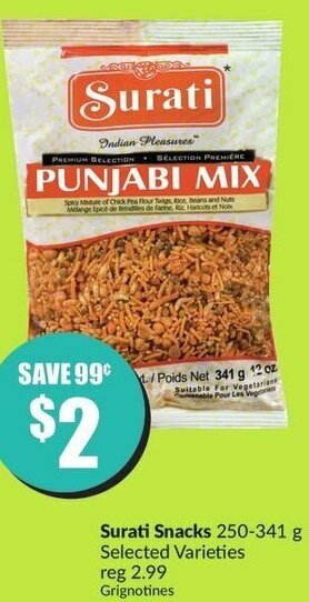 FreshCo Surati Snacks 250-341g offer
