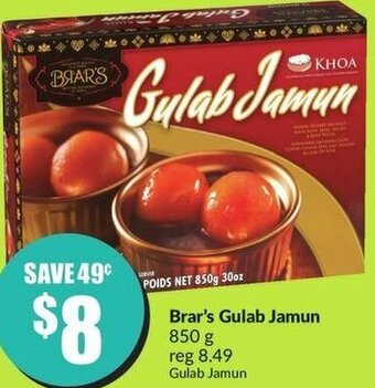 FreshCo Brar's Gulab Jamun 850g offer