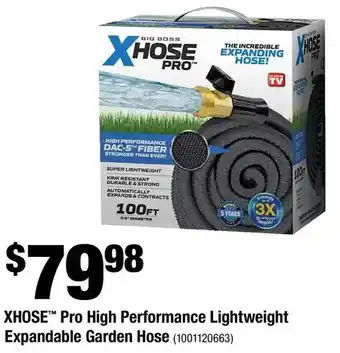 Home Depot XHOSE Pro High Performance Lightweight Expandable Garden Hose offer