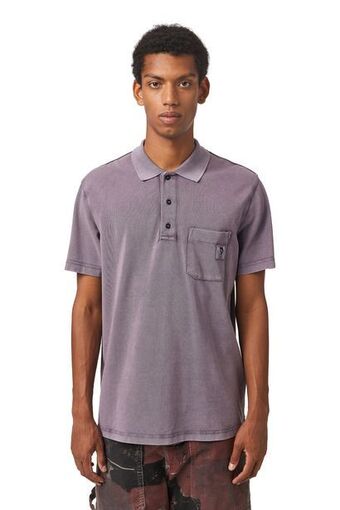 Polo shirt in washed cotton