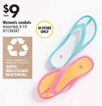 Giant Tiger Women's Sandals offer