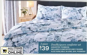 Giant Tiger Double/Queen Comforter Set offer