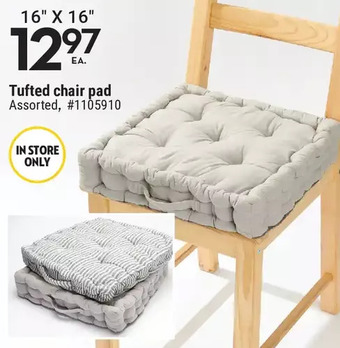 Giant Tiger Tufted Chair Pad offer