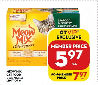Giant Tiger Meow Mix Cat Food offer