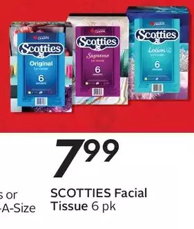 Sobeys Scotties Facial Tissue offer