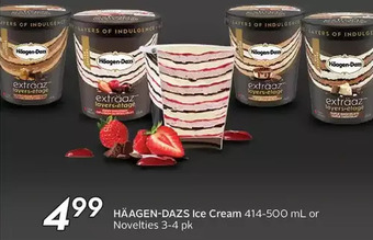 Sobeys Häagen-Dazs Ice Cream or Novelties offer