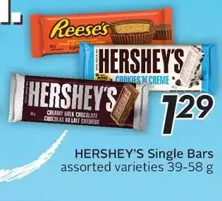 Sobeys Hershey's Single Bars offer