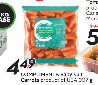 Sobeys Compliments Baby-Cut Carrots offer