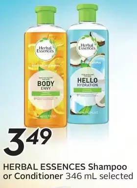 Sobeys Herbal Essences Shampoo or Conditioner offer
