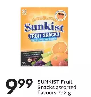 Sobeys Sunkist Fruit Snacks offer