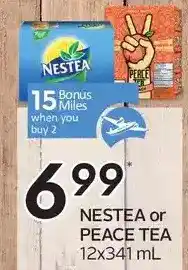 Sobeys Nestea or Peace Tea offer