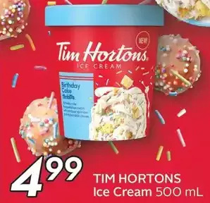 Sobeys Tim Hortons Ice Cream offer