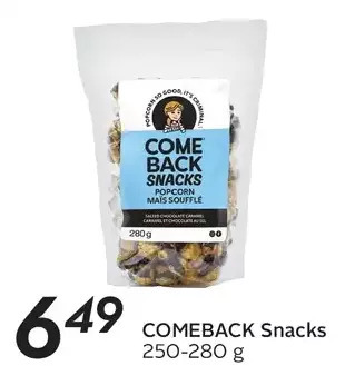 Sobeys Comeback Snacks offer