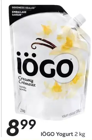 Sobeys iögo Yogurt offer
