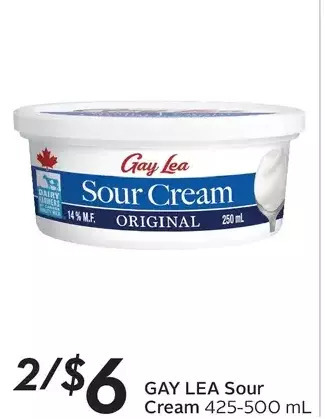 Sobeys Gay Lea Sour Cream offer