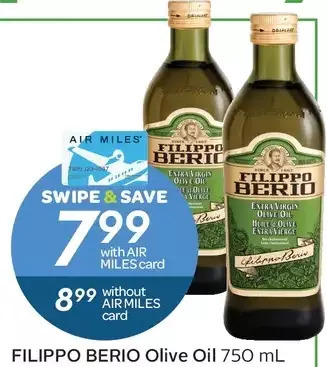 Sobeys Filippo Berio Olive Oil offer