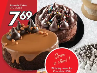 Sobeys Brownie Cakes offer