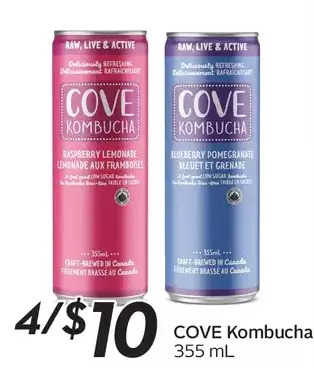 Sobeys Cove Kombucha offer