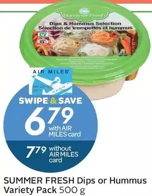 Sobeys Summer Fresh Dips or Hummus Variety Pack offer