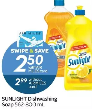 Sobeys Sunlight Dishwashing Soap offer
