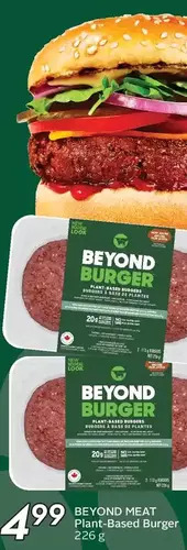 Sobeys Beyond Meat Plant-Based Burger offer
