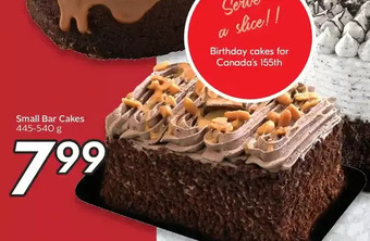 Sobeys Small Bar Cakes offer