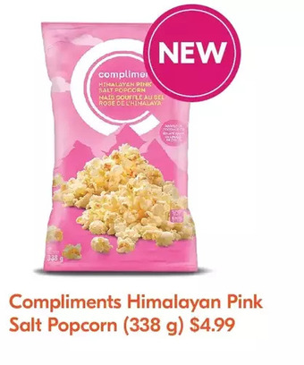 Sobeys Compliments Himalayan Pink Salt Popcorn offer