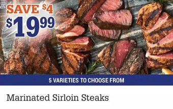 M & M Food Market Marinated Sirloin Steaks offer