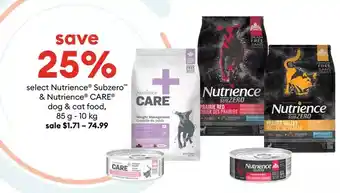 Petsmart select Nutrience® Subzero™ & Nutrience® CARE® dog & cat food, 85 g - 10 kg offer