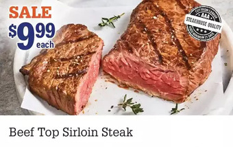 M & M Food Market Beef Top Sirloin Steak offer