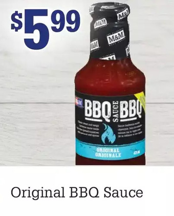 M & M Food Market Original BBQ Sauce offer