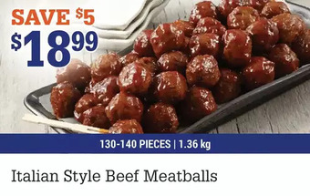 M & M Food Market Italian Style Beef Meatballs offer