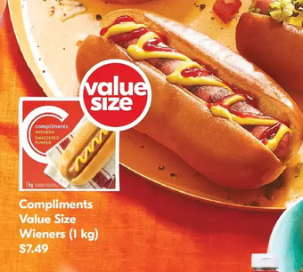 Foodland Compliments Value Size Wieners offer