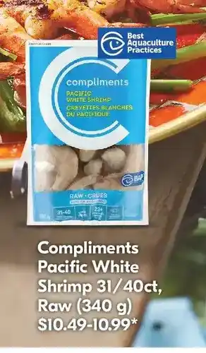 Foodland Compliments Pacific White Shrimp 31/40ct, Raw offer