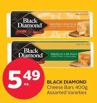 Rexall Black Diamond Cheese Bars offer
