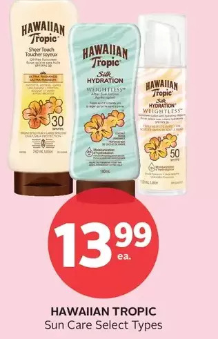 Rexall Hawaiian Tropic Sun Care offer