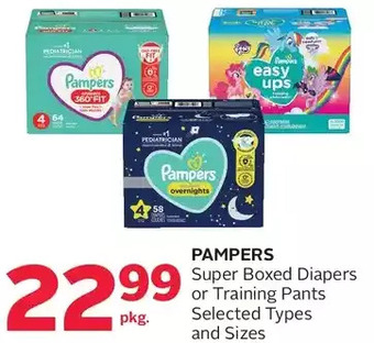 Rexall Pampers Super Boxed Diapers or Training Pants offer