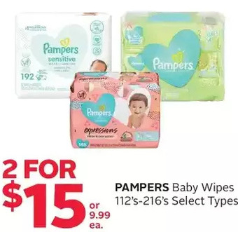 Rexall Pampers Baby Wipes offer