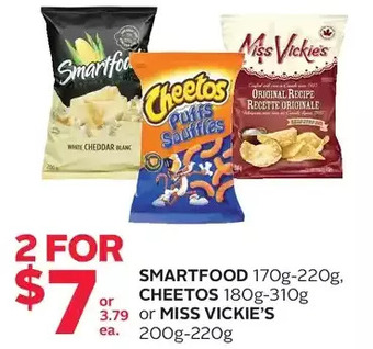 Rexall Smartfood, Cheetos or Miss Vickie's offer
