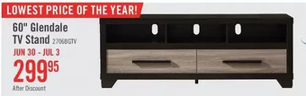 The Brick Glendale 60" TV Stand – Rustic offer
